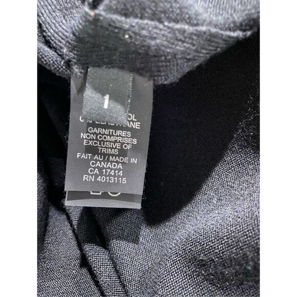 Size small/6 Marie Saint Pierre wool, blend, black and white dress or tunic. - Picture 9 of 11